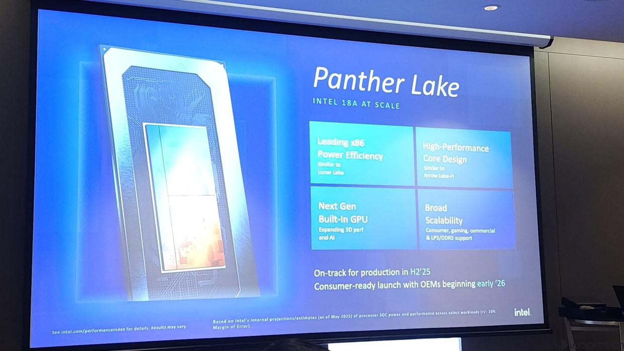 英特尔在台北展示 Panther Lake 处理器：16核心测试系统亮相